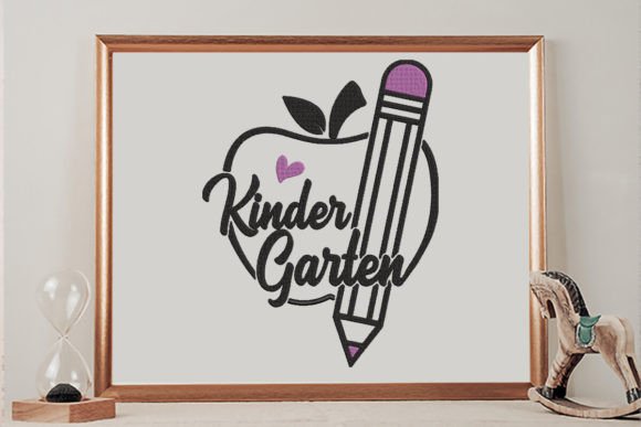 Apple Pencil Kindergarten Embroidery Design Review