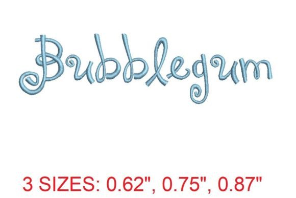 Bubblegum Embroidery Font Review