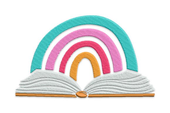 Rainbow over a Book Embroidery Review