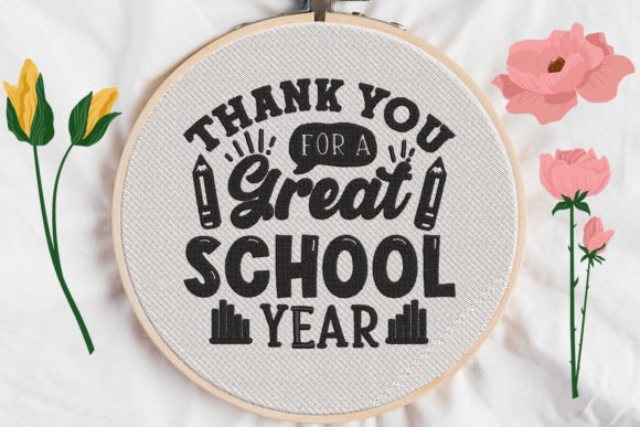 Review: Thank You for a Great School Year Embroidery