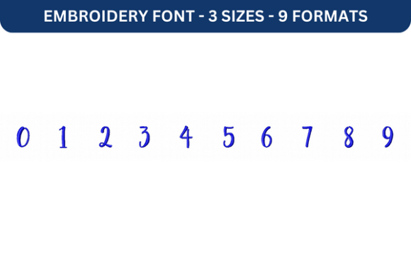 Sweet Pea Font Number 0 to 9 Embroidery Review