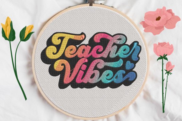 Teacher Vibes Embroidery Review